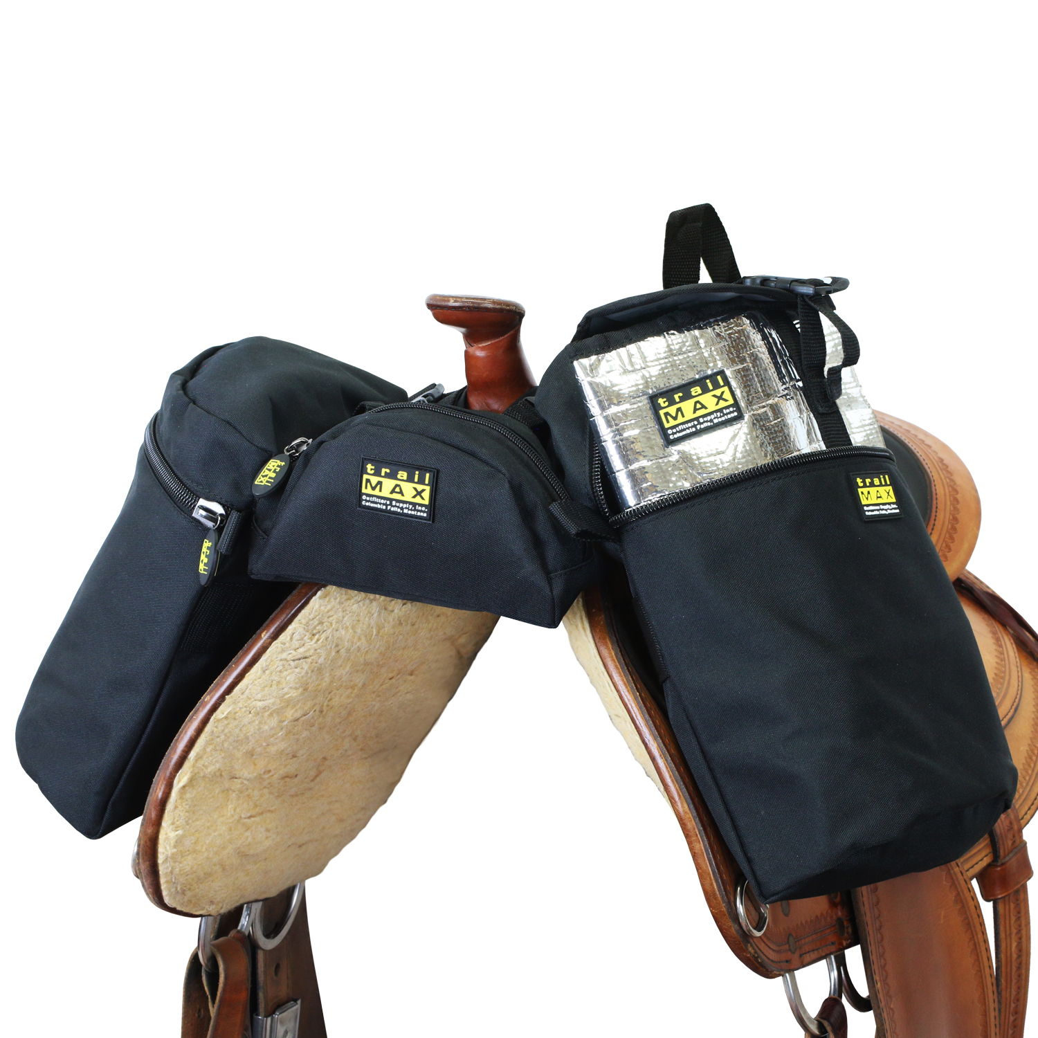 TrailMax Large Horn Bag & Pommel Pocket Combo with Grab-and-Go Inserts (Multiple Colors)